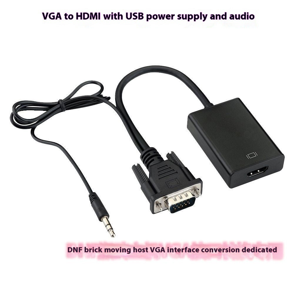 Laptop Black Audio Cable Connection Monitor