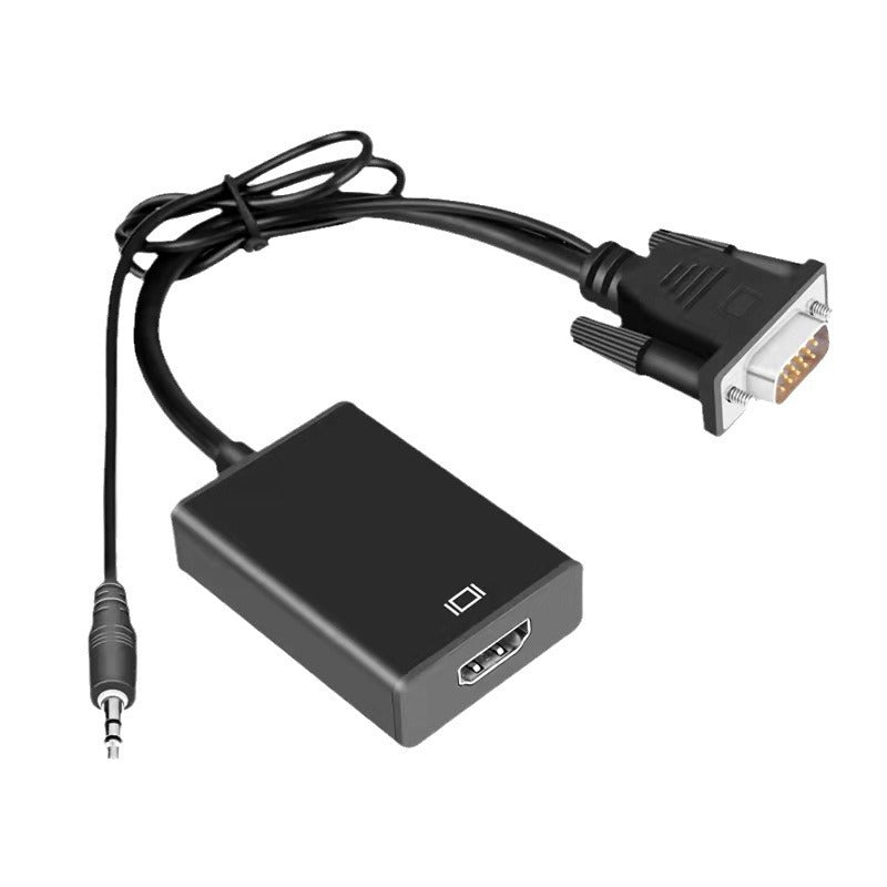 Laptop Black Audio Cable Connection Monitor